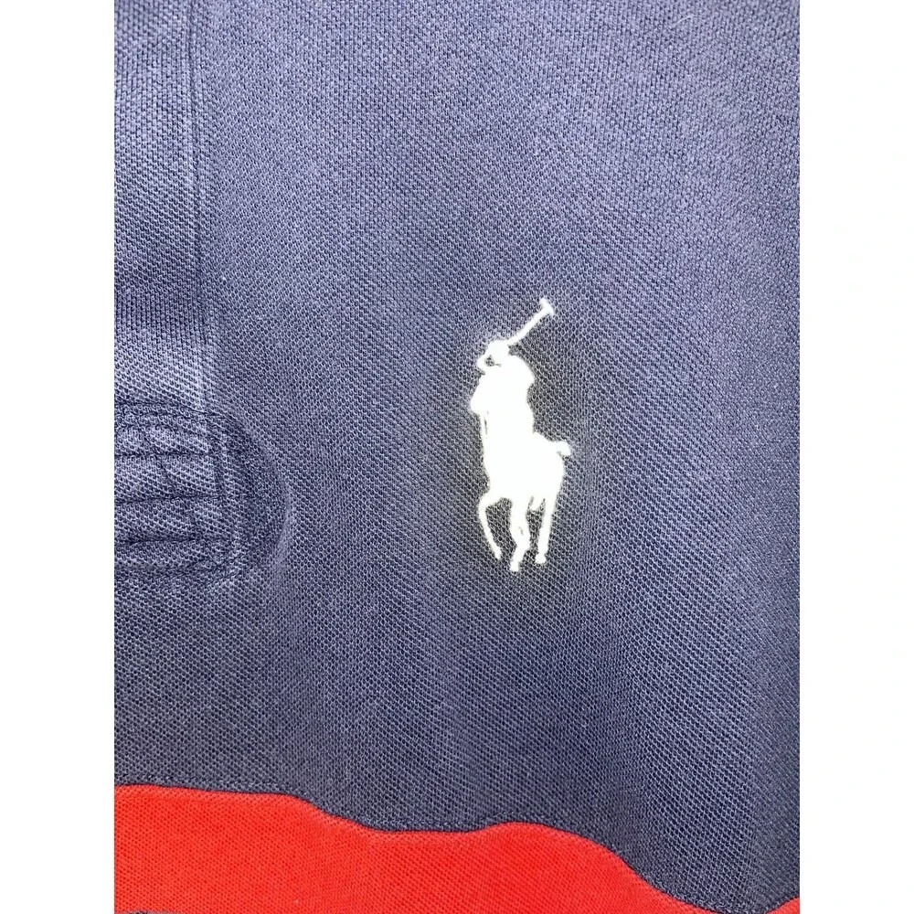 Polo Ralph Lauren Big Pony Rugby Shirt XXL America Red White Blue